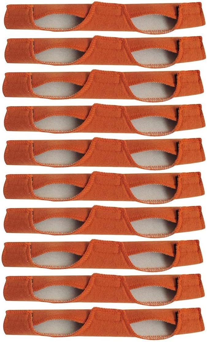 TOPWA 10PCS Sweatband welding Brown Sweatband Hard Hat Headbands for Welding Helmets,Cycle Ricing,Hard Hat 25x9.5cm