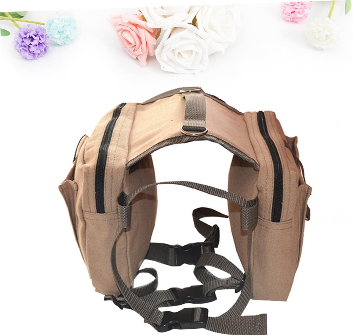 Sosoport Saddle Backpack for Hiking Camping Travel Rucksack for Medium to Large Dogs Multi-Functional Pet for Outdoor Adventures