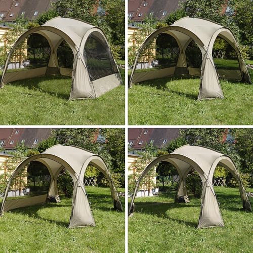 Pavillon Zelt, 3,5m x 3,5m inkl. Seitenwänden, Shelter als Sonnenschutz oder Regenschutz für Camping, Festival, Garten, Events oder Überdachung, Partyzelt – Bild 3