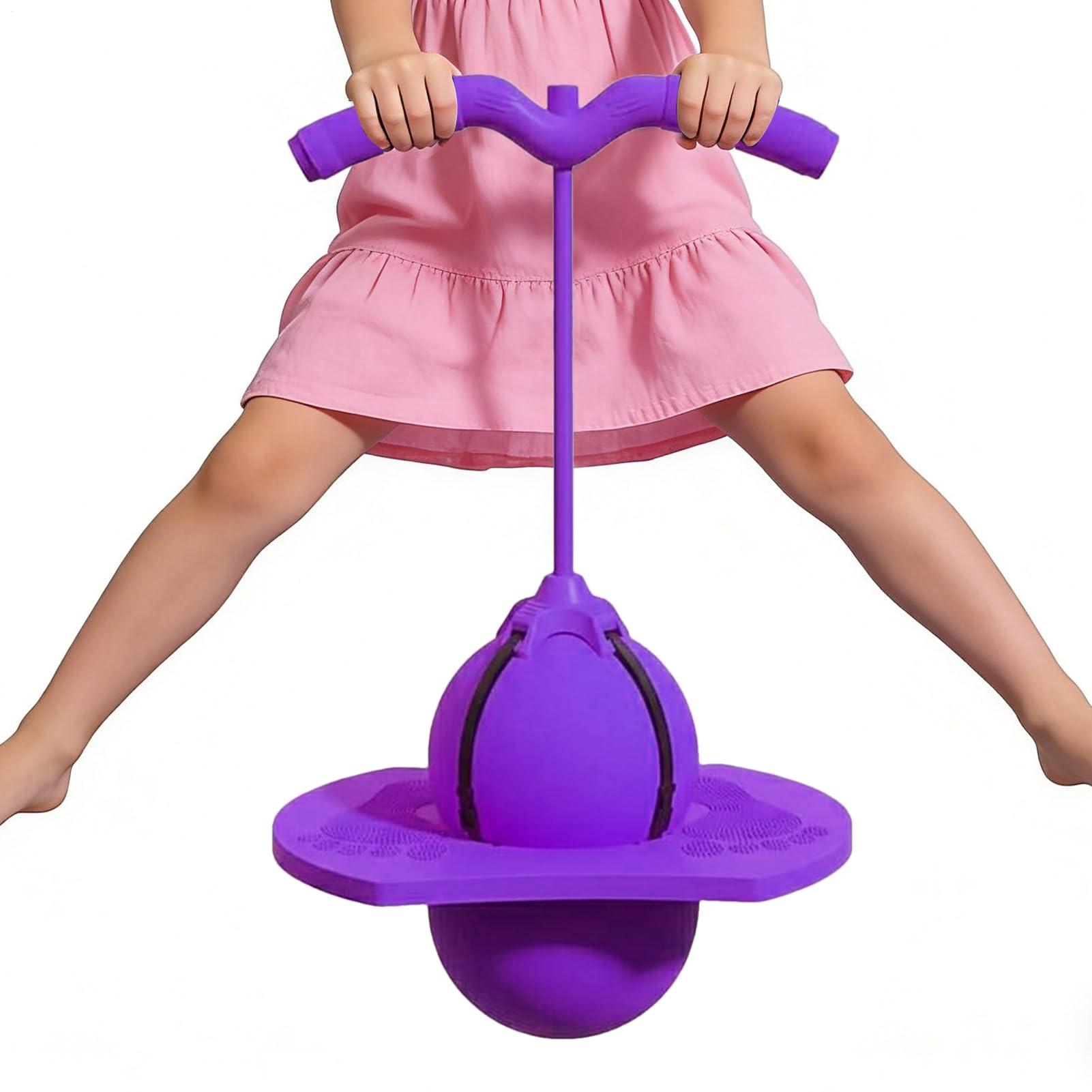 Balón hinchable con mango, pelota de salto de equilibrio, pelota de salto con bomba para niños y adultos, juguete divertido para equilibrio, entrenamiento de salto al aire libre y en