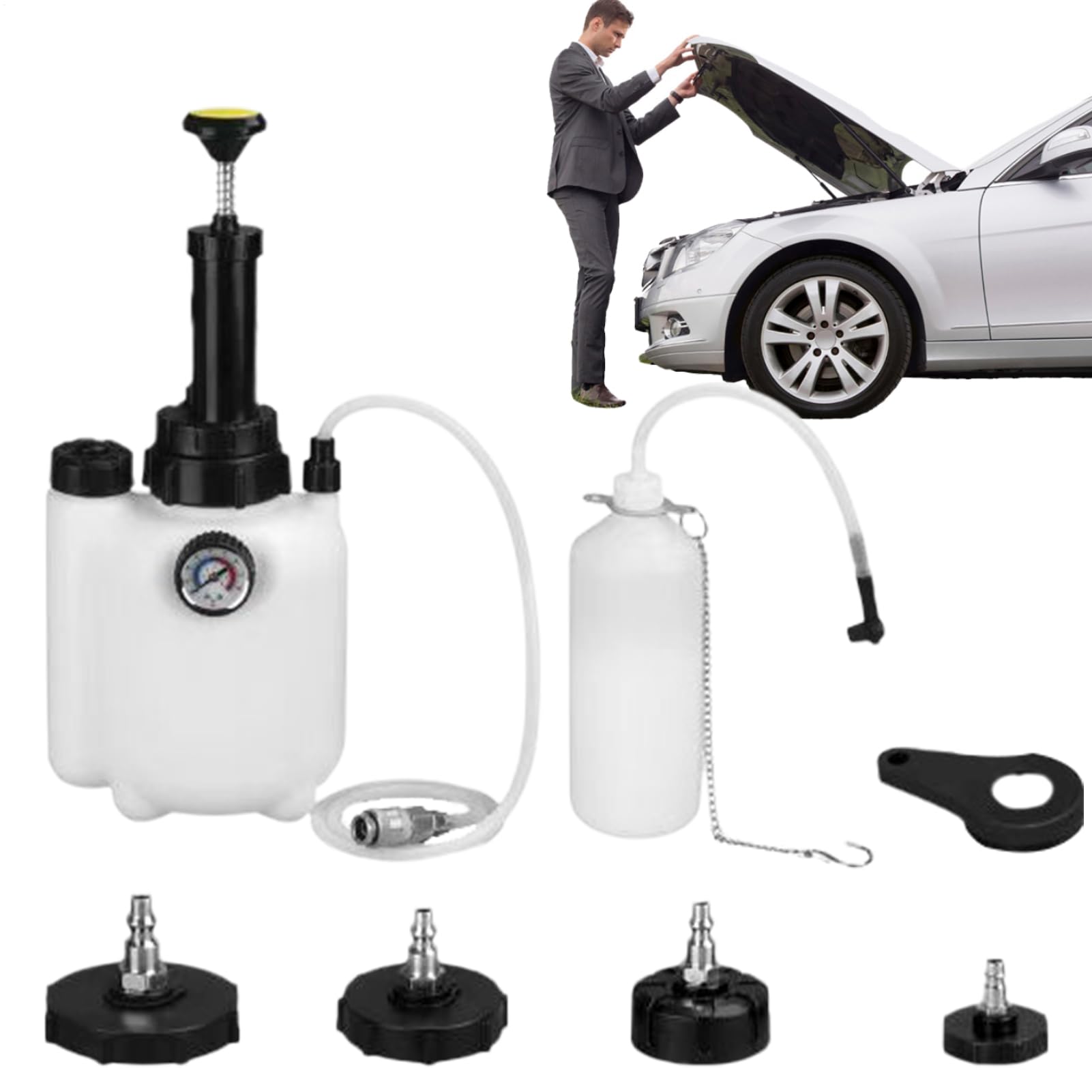 Kit De Sangrado De Líquido De Frenos Herramientas 3L para Cambio y Purga | Herramienta De Mantenimiento Y Reparación De Vehículos Para Principiantes Profesionales Y