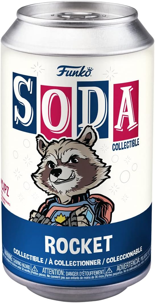 Funko Vinyl SODA: Marvel Guardians of The Galaxy 3 - Rocket - 1/6 Odds for Rare Chase Variant - Marvel Comics - Collectable Vinyl Figure - Gift Idea - Official Merchandise - for Kids & Adults