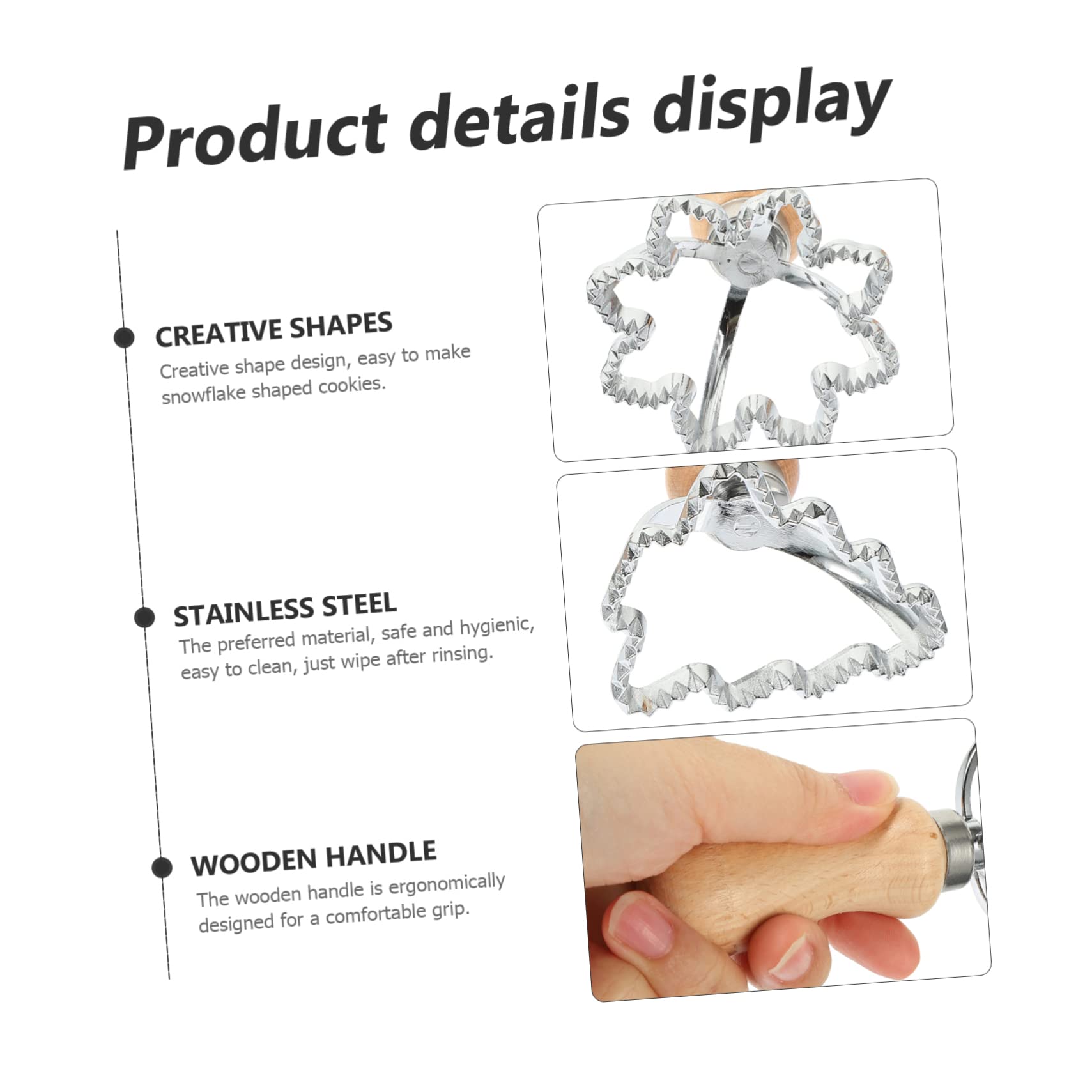 TOPBATHY 10 Stk Knödel Haut Prägeform teigschneider ausstecher für knete Kekshügel Pelmeni-Hersteller backformen formen Knödelschneider für den Haushalt Keksausstecher für den Haushalt Holz
