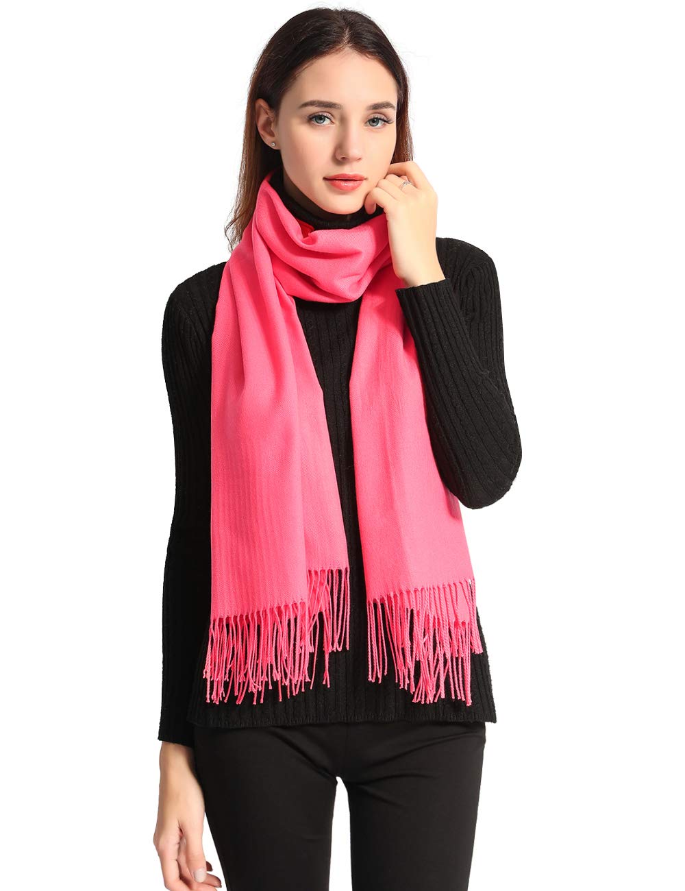 Ease Leap Women's Watermelon Pashmina Shawl Winter Scarf Warm Wrap Wedding Men Scarves 200 * 70Cm (Watermelon)