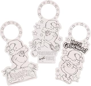 Craft County – Color-Your-Own Doorknob Hangers – 3 Count