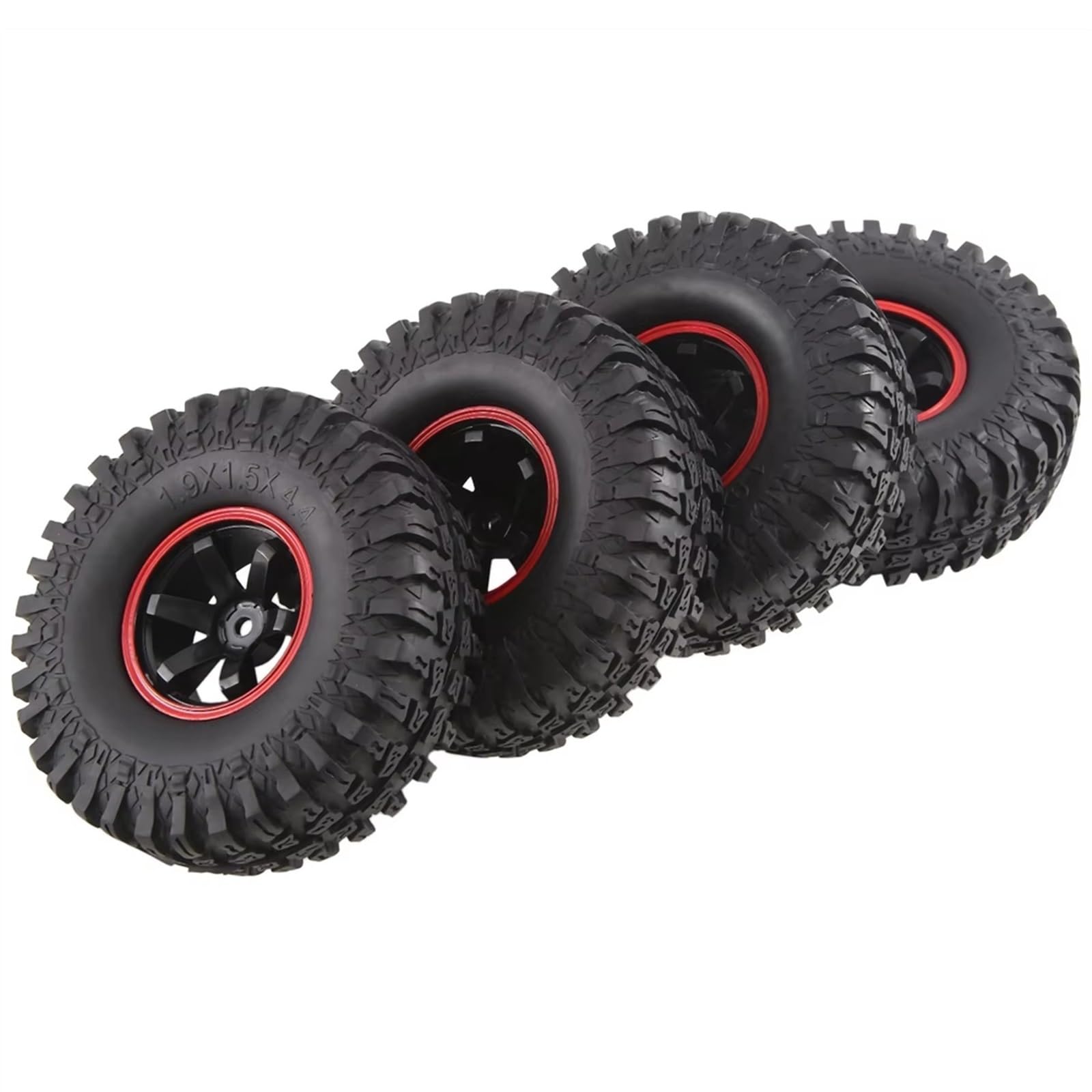 Compatible con 1/10 Piezas para Coches RC Todoterreno para Monster Juego De 4 Ruedas Y Neumáticos para Camiones Hexagonales 12 Mm 115 Altura RC Mejoras