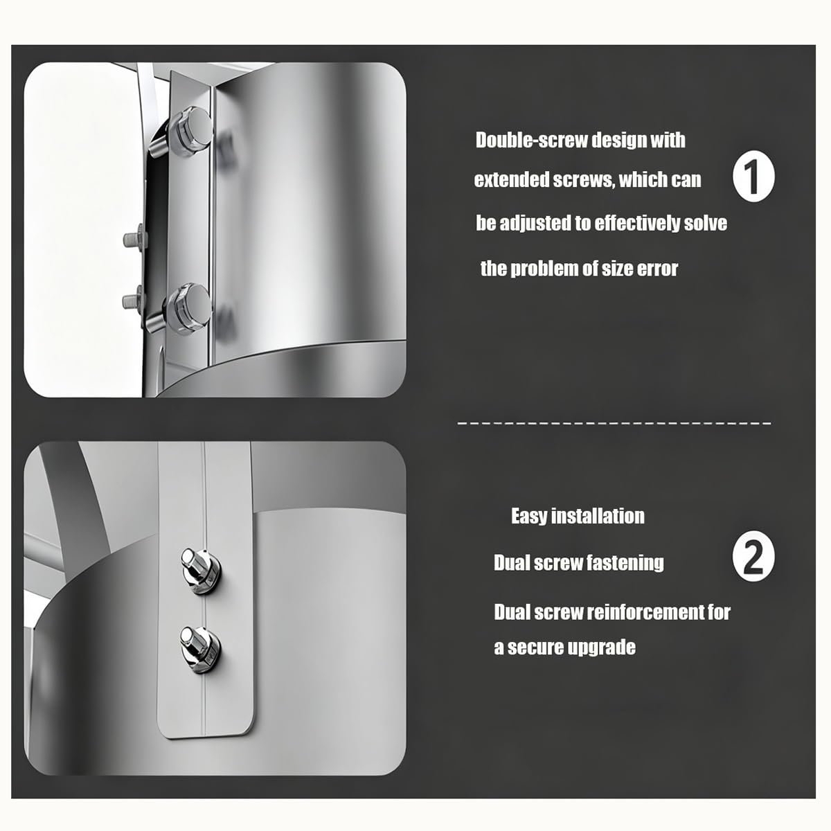 inless - Cappuccio per canna fumaria in acciaio, 80-140 mm, per esterni, impermeabile, protezione efficiente