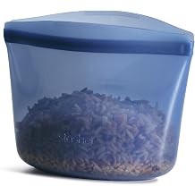 Stasher Premium Reusable Silicone Food Storage Bowl, Deep Ocean, 2-Cup