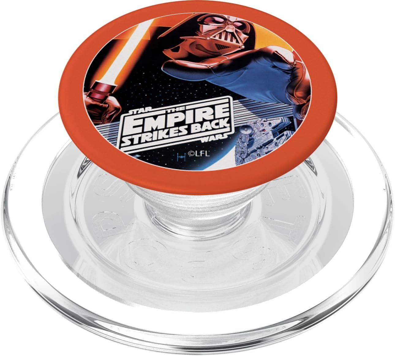 Star Wars The Empire Strikes Back Retro 80s Poster PopSockets MagSafe PopGrip for iPhone