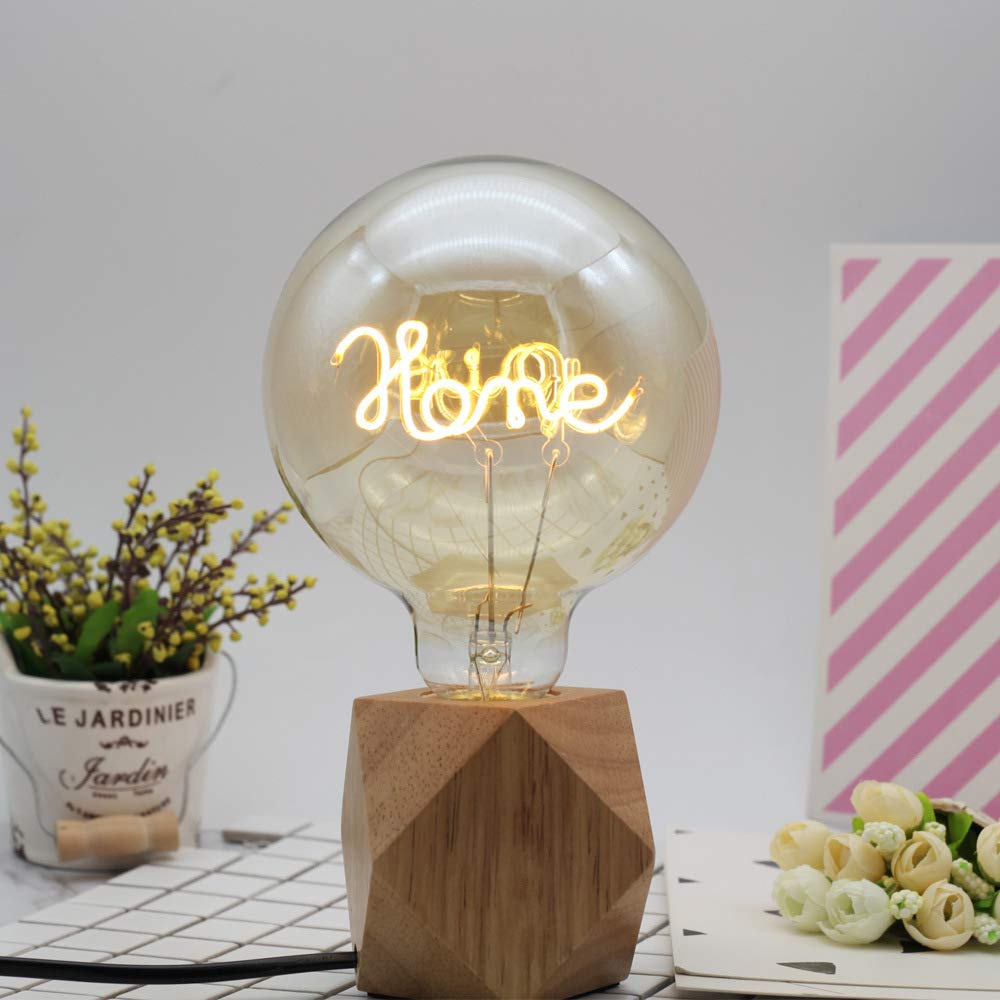 Lampadina, Grande Lampadina LED Edison Vintage G125 Lampadina a filamento per casa 4W dimmerabile 220V E27 Lampadina per Lampada da Tavolo Lampadine a Filo Avvolto Vecchi