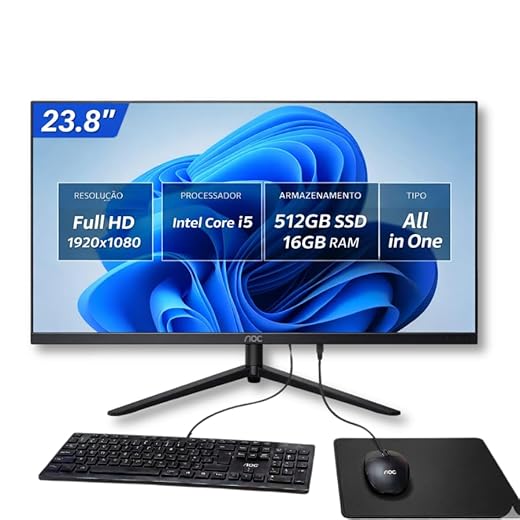 AOC Noble E99 23.8” 8GB RAM 256GB SSD (Intel Celeron N5095)