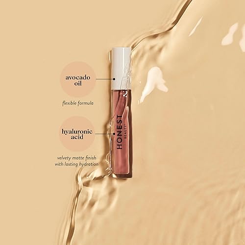 Miniatura 4 de Honest Beauty Lápiz labial líquido intrépido  Vegano  Hidrata durante todo el día y de tacto flexible  sin material sintético sin silicona libre de