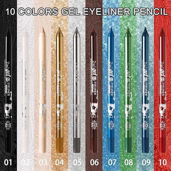 Delineador de Gel Glitter Color Nude Waterproof miniatura 5