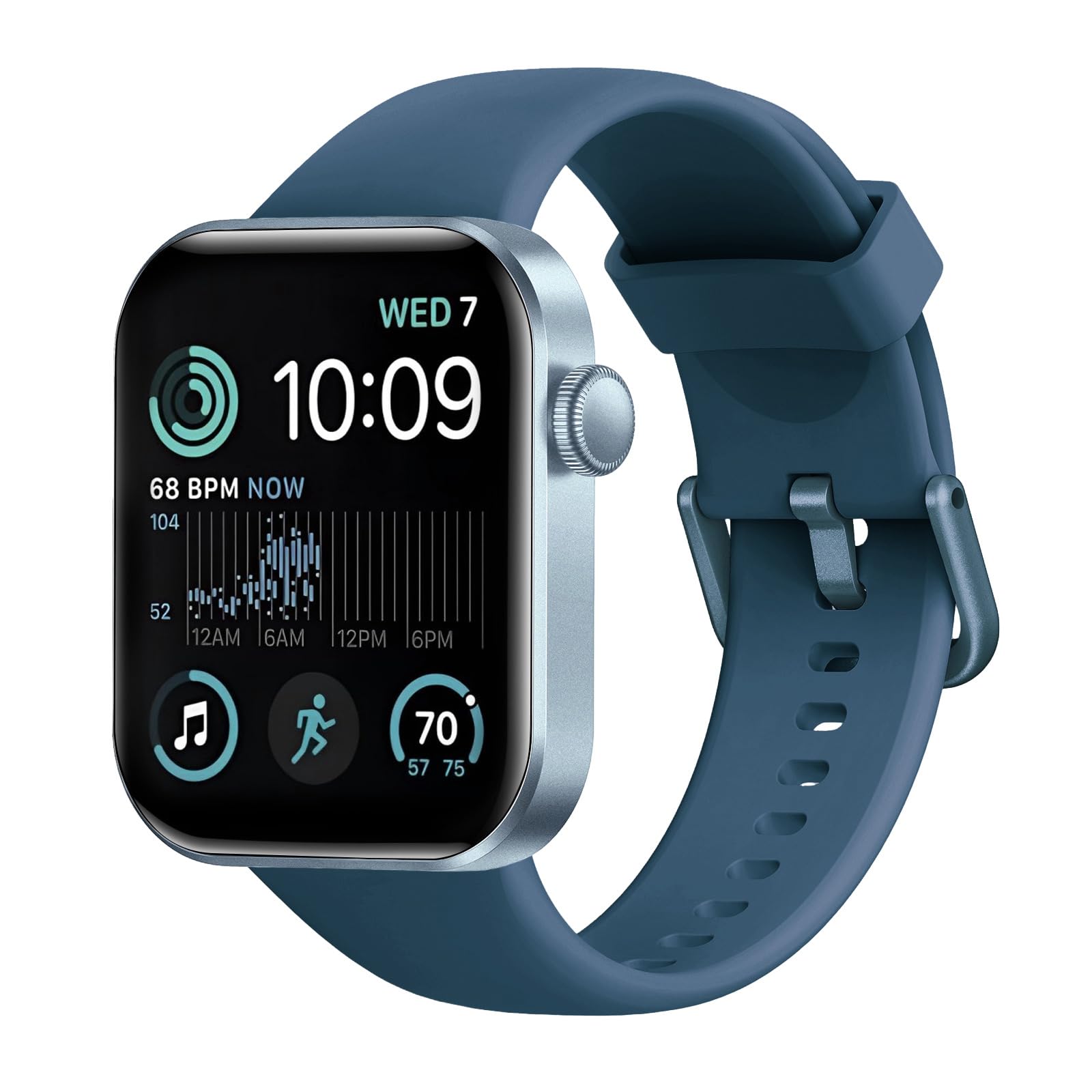 Reloj Inteligente Mujer Hombre, 1.85" Smartwatch con Llamadas Bluetooth, 140+ Modos Deportivos Smart Watch con SpO2/Pulsómetro/Monitor de Sueño/Podómetro, Impermeable IP68 Smart Watch Para Android iOS