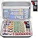 Produktbild Batteriebox Aufbewahrung Batterien Tasche Case Variety Pack Organizer Batteriekasten mit Tester hält 140+ AA, AAA, C, D, 9V, cr1632, cr2016,Lithium 3V Knopfbatterien Caddy Container (Grau)