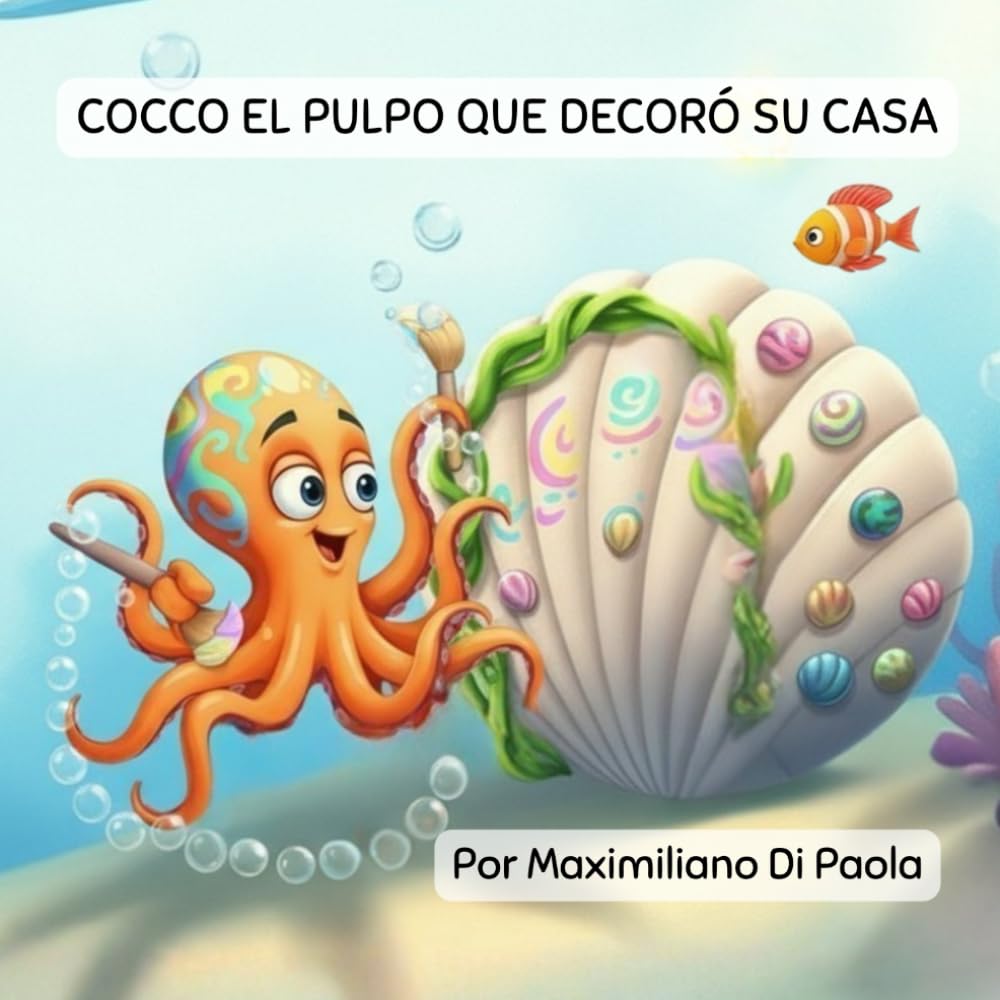COCCO EL PULPO QUE DECORÓ SU CASA: Una divertida historia submarina sobre cómo convertir una casa en un hogar.