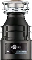 InSinkErator Triturador de lixo Badger 5, série padrão, alimentação contínua de 1/2 HP, preto