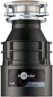 InSinkErator Triturador de lixo Badger 5, série padrão, alimentação contínua de 1/2 HP, preto