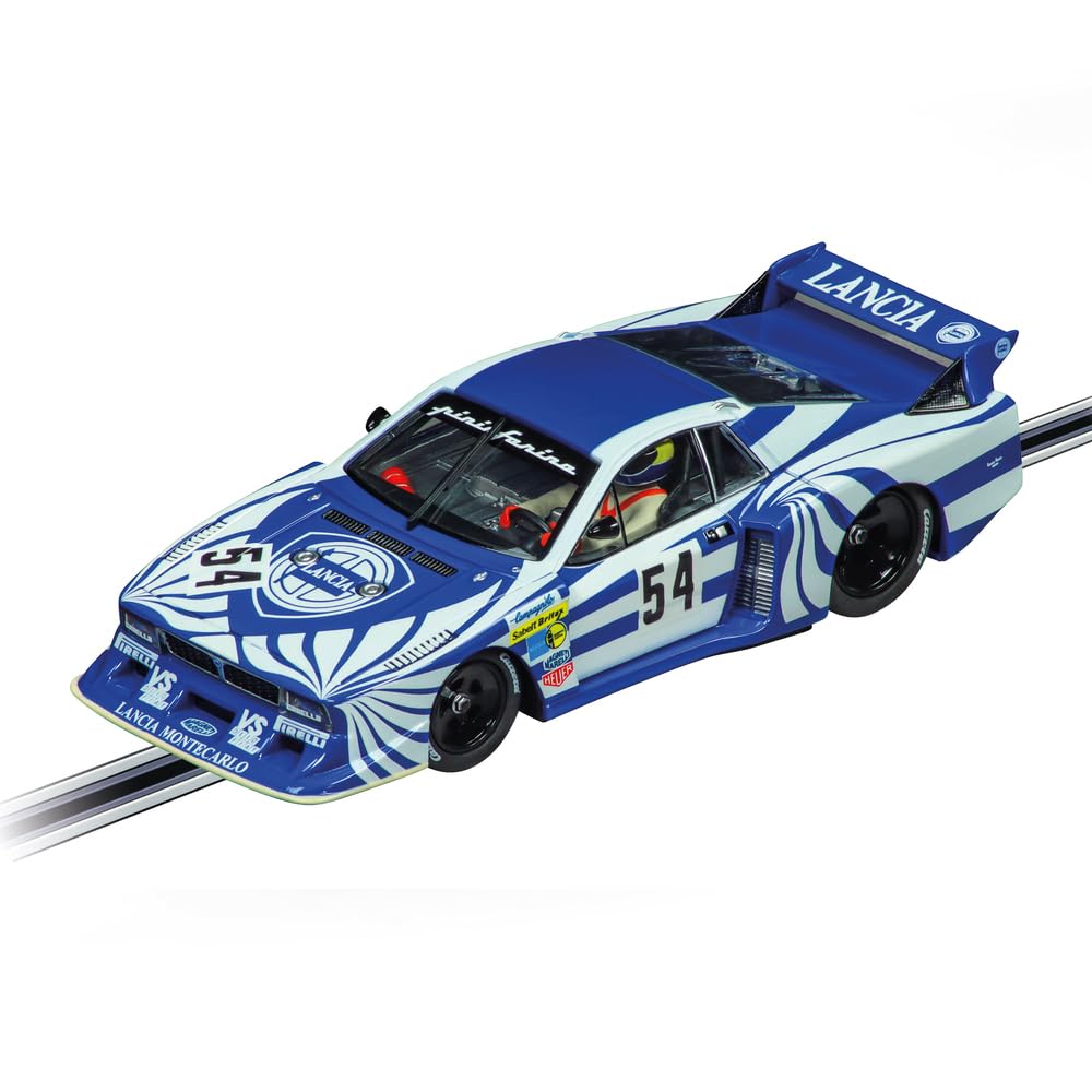 Carrera Evolution 20027791 Lancia Beta Montecarlo Turbo No.54 6h Silverstone 1980 1:32 Scale Slot Car With Working Front & Rear Lights Suitable For Ages 8 Years+