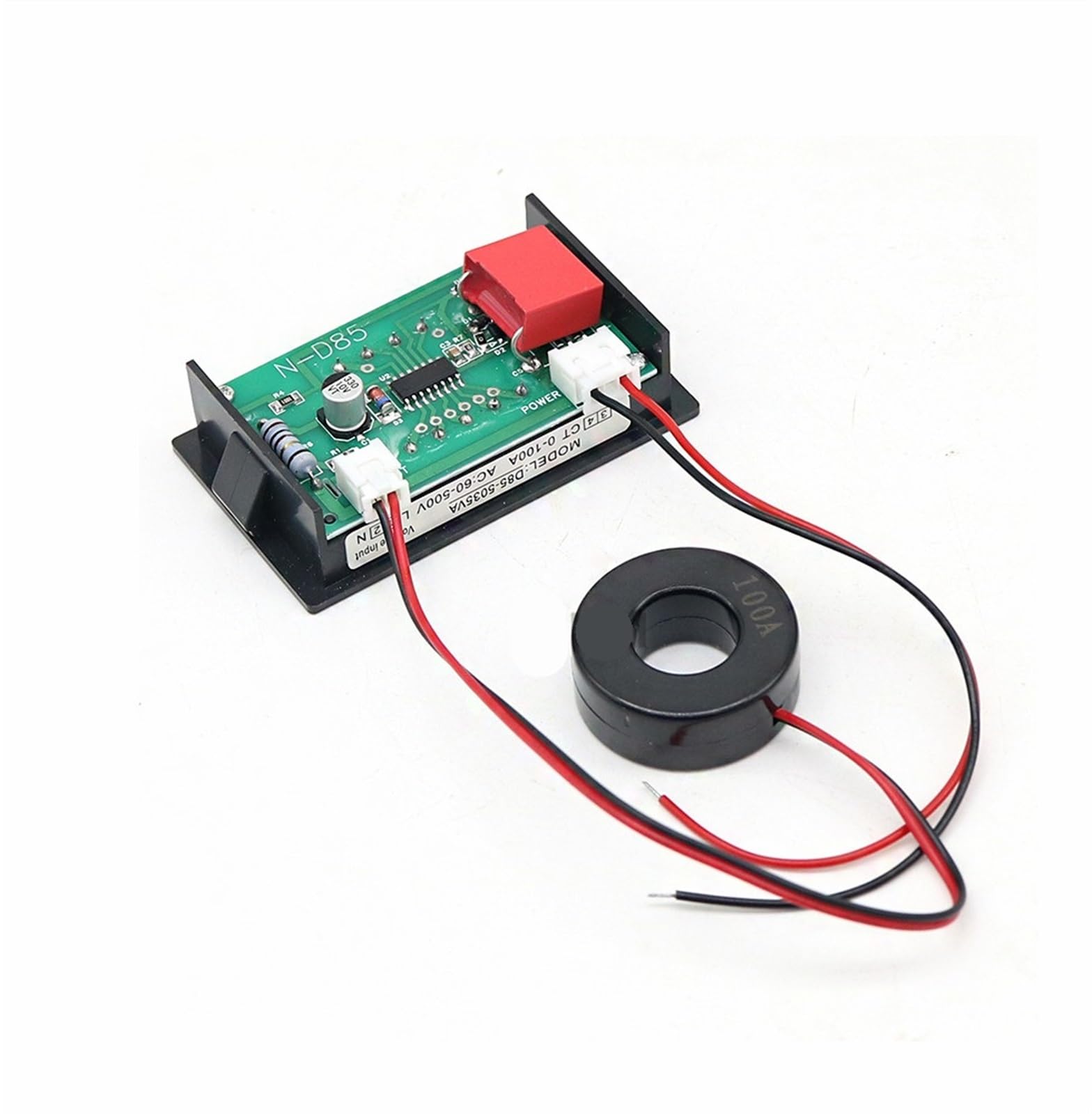 D85-5035VA LCD Podwójny cyfrowy panel wyświetlacza AC 0,01A-100A Tester AC60-500V Wbudowany tester 1 szt