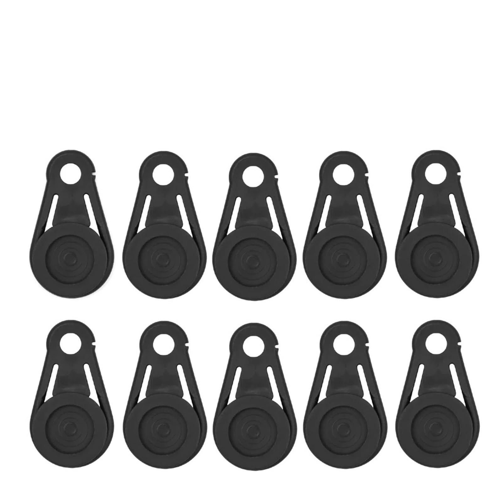 Cgrsdsd 10Pcs Tarpaulin Clips Heavy Duty Tent Clips For Canopy, Windproof Camping Buckles With Rope, Rainproof Tarpaulin Fasteners(10Pcs)