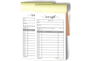 50-Set Carbon Duplicate Receipt Pad for Restaurants