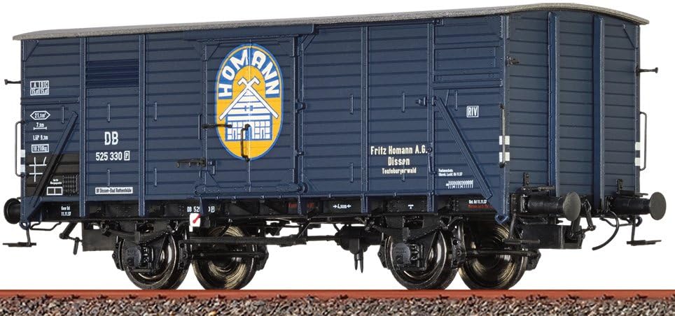 Wagon de marchandises G10 H0 50961 d'une finition haut de gamme Époque III Fritz Homann de la DB