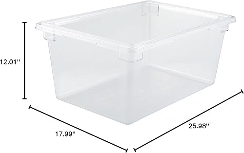 Miniatura 10 de Winco Cubierta de PC para caja de almacenamiento de alimentos, 18 por 26 pulgadas