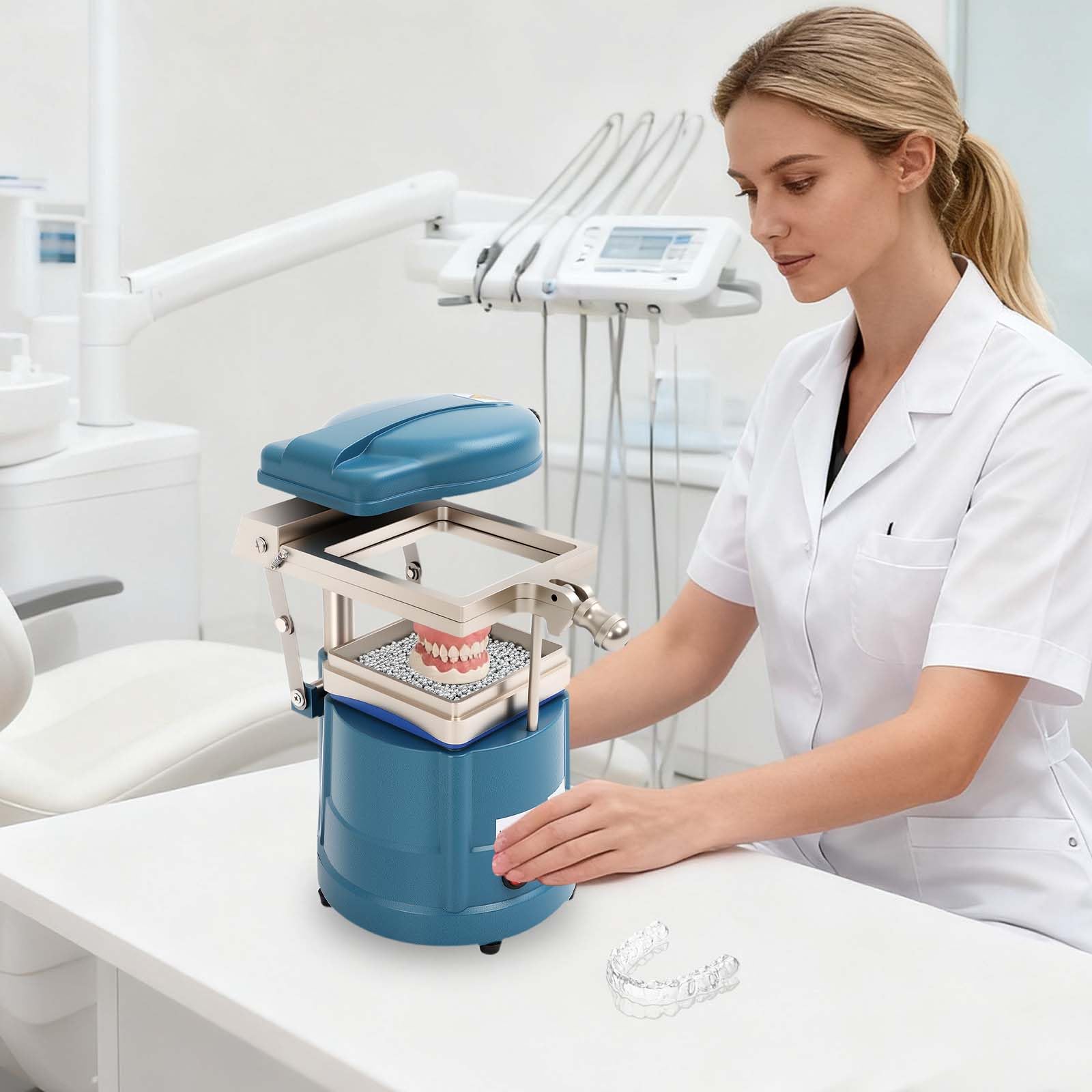 Dental Forming Machine Professionale Laboratorio Dentale Thermoforming 1000W Dental Vuoto Forming Macchina in Lega di Alluminio Termoforming Dentale Macchina per Ospedale, Laboratorio, Casa