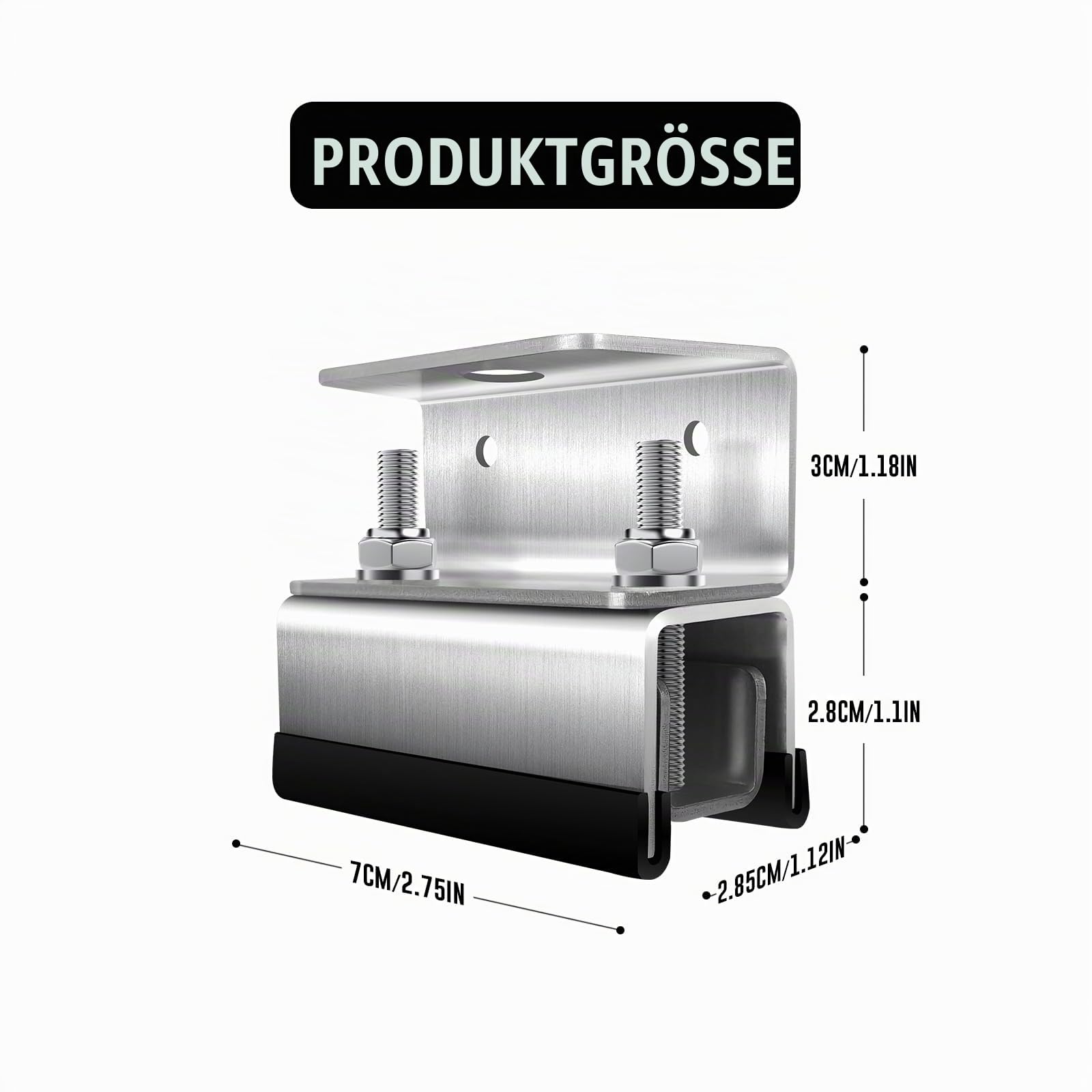 BSWAN Roof Rack Mount Kit, 304 Stainless Steel, 4-Pack, Lieferwagen Dachmontage