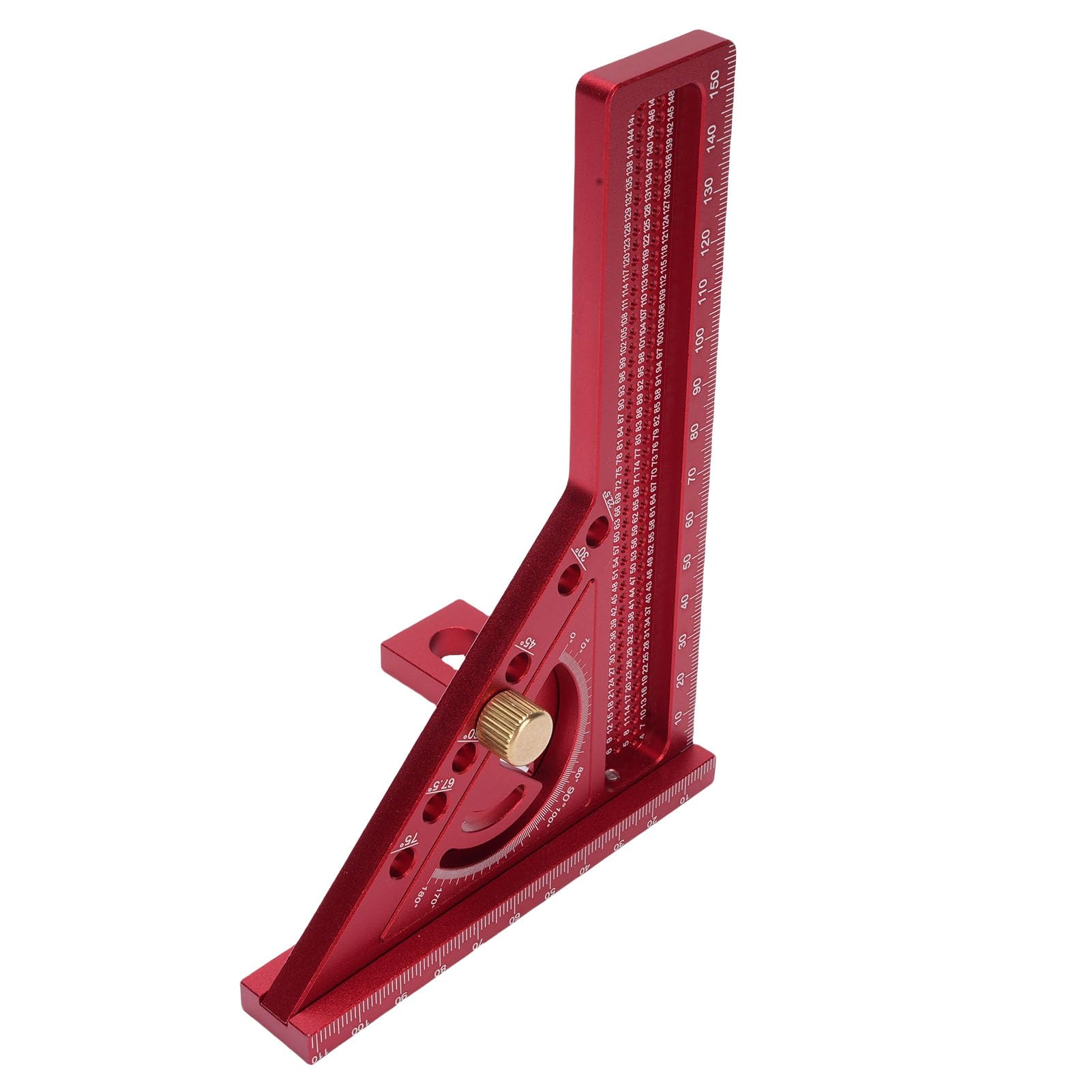 Righello di Misurazione Multiangolo 3D, Goniometro Quadrato Regolabile per la Lavorazione del Legno 0-180°, Righello Triangolare in Lega di Alluminio, Strumento di Layout Ad Alta Precisione