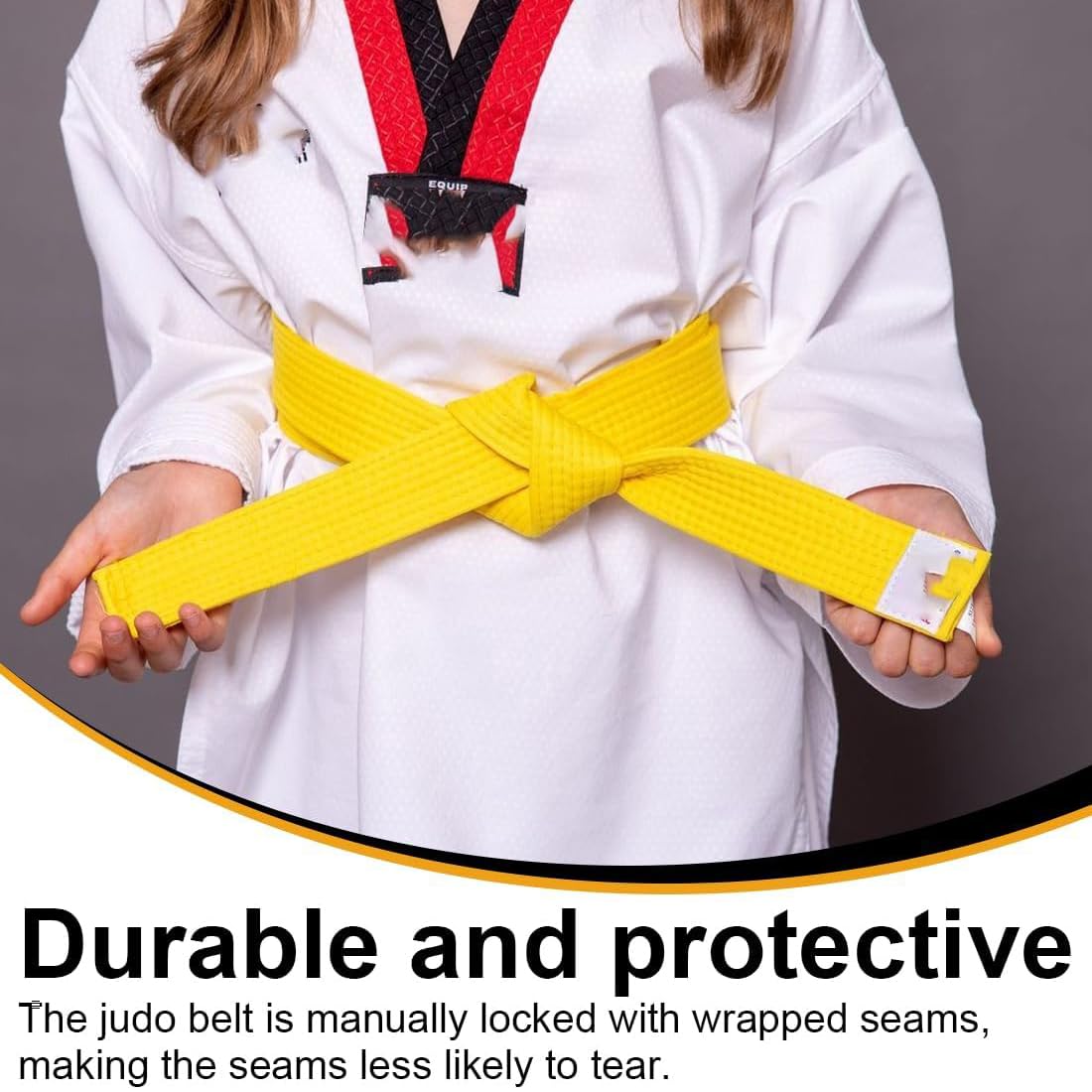1 Piezas Cinturón Taekwondo Amarillo, Cinturón de Artes Marciales, Cinturones de Judo de Karate, Cinturón de Taekwondo Para Artes Marciales, Cinturón de Taekwondo, Cinturones dd Artes Marciales
