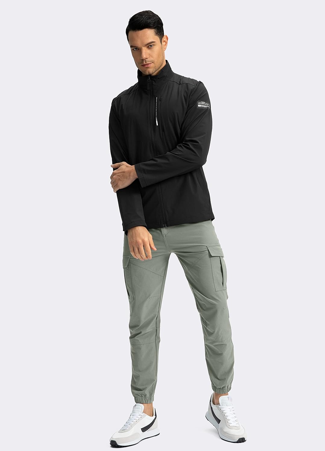 Pinkbomb Men's Hiking Cargo Pants with 7 Pockets Slim Fit Stretch Joggers Golf Cargo Work Pants for Men - Image 5