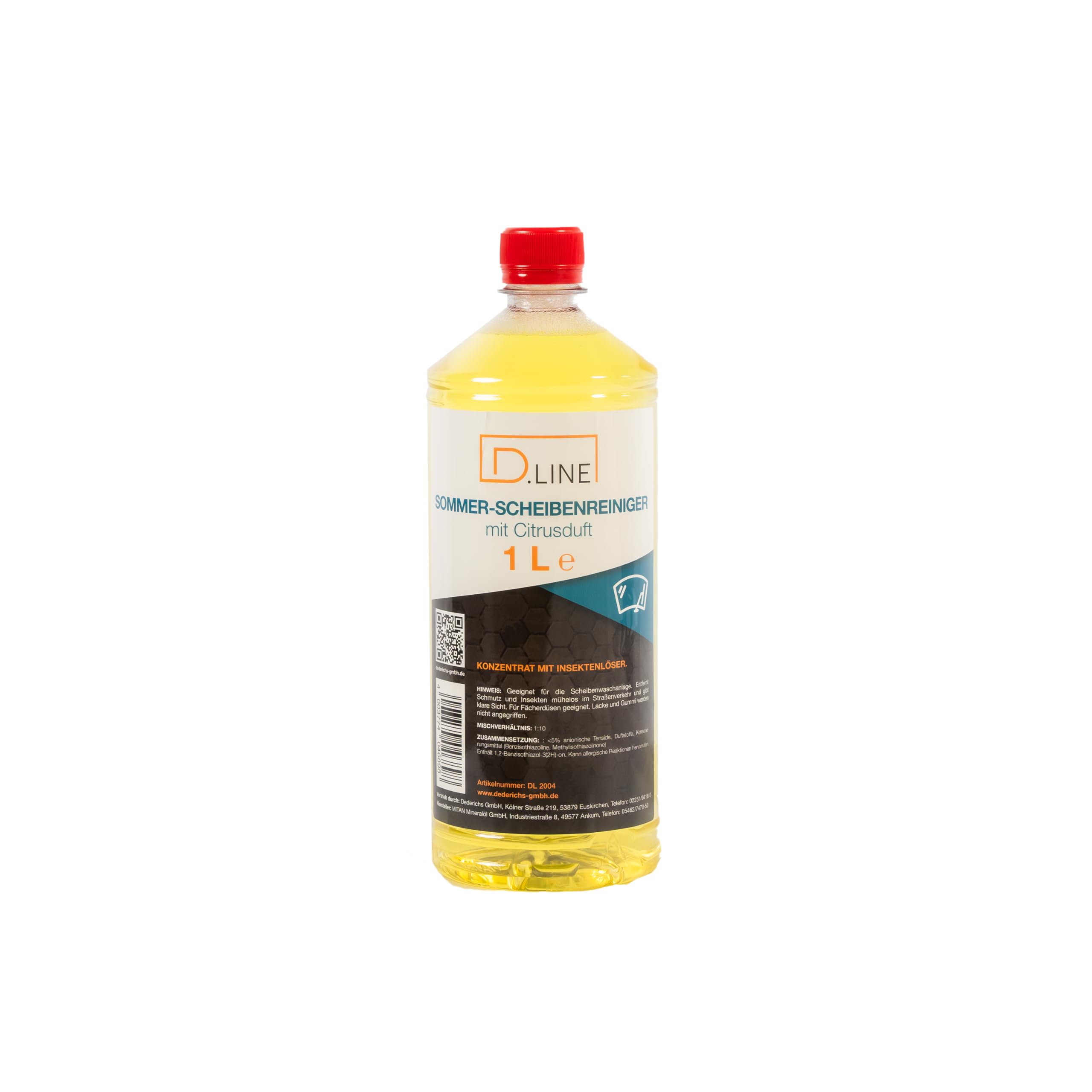 Sommerscheibenreiniger Konzentrat mit Citrusduft, 12 Stück