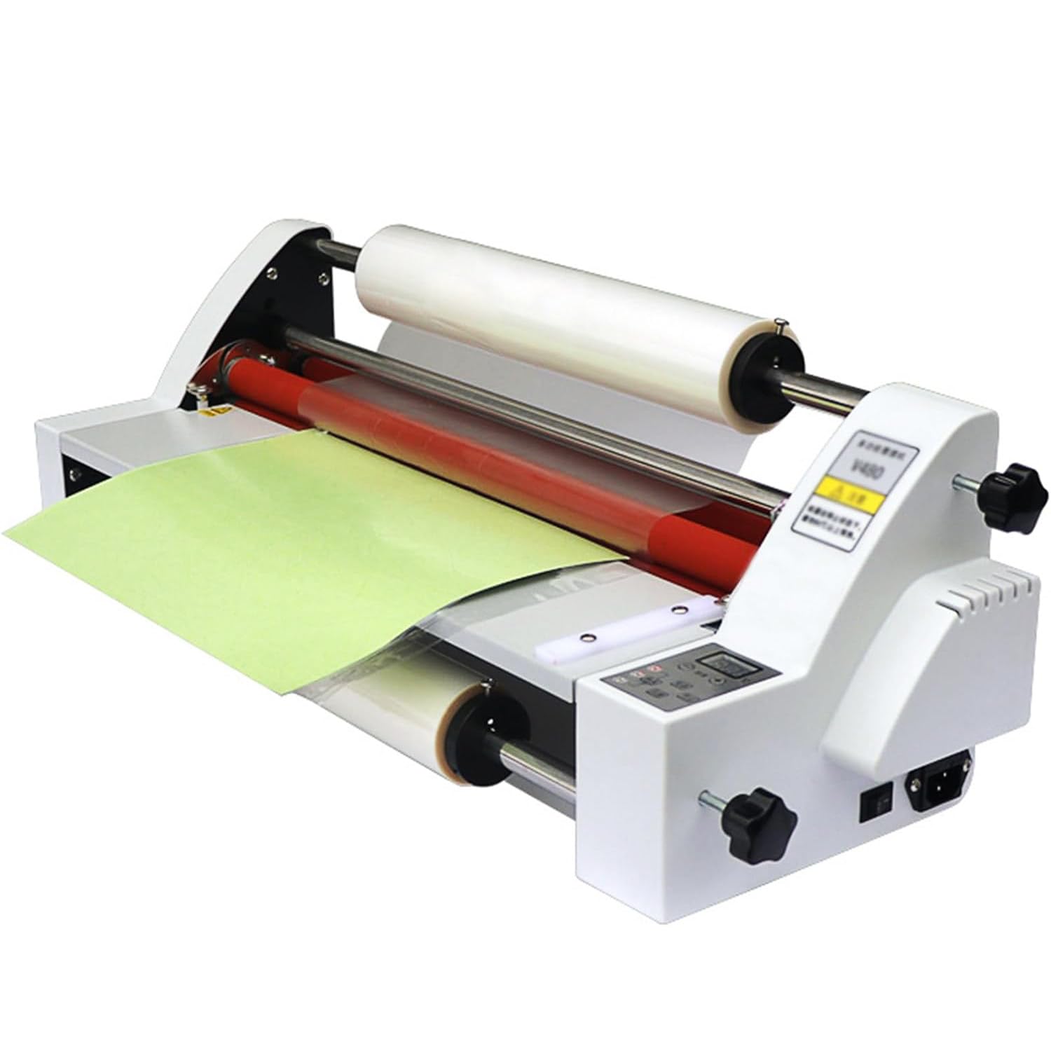 A2 A3 A4 A5 Kalt-Heiß-Rollen-Laminiermaschine Ein Und Doppelseitige Thermolaminiermaschine Für Papierkarten,Holzfurnier,Pvc-Folie,Digitalanzeige,für Schule,Büro,Gewerbliche Nutzung,V480