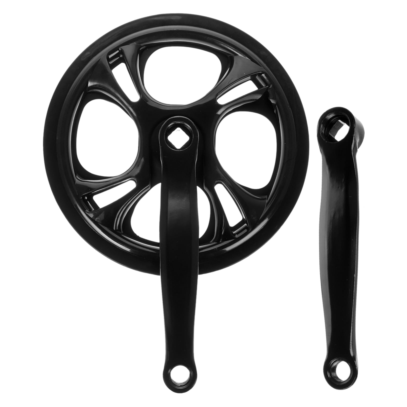 Set Pedivelle Guarnitura Bici Single Speed 48 Denti in Ferro Catena Antiscivolo 170 Mm per Mountain Bike e Bici Pieghevoli, Resistente e Leggera per Ciclisti Principianti e Professionisti