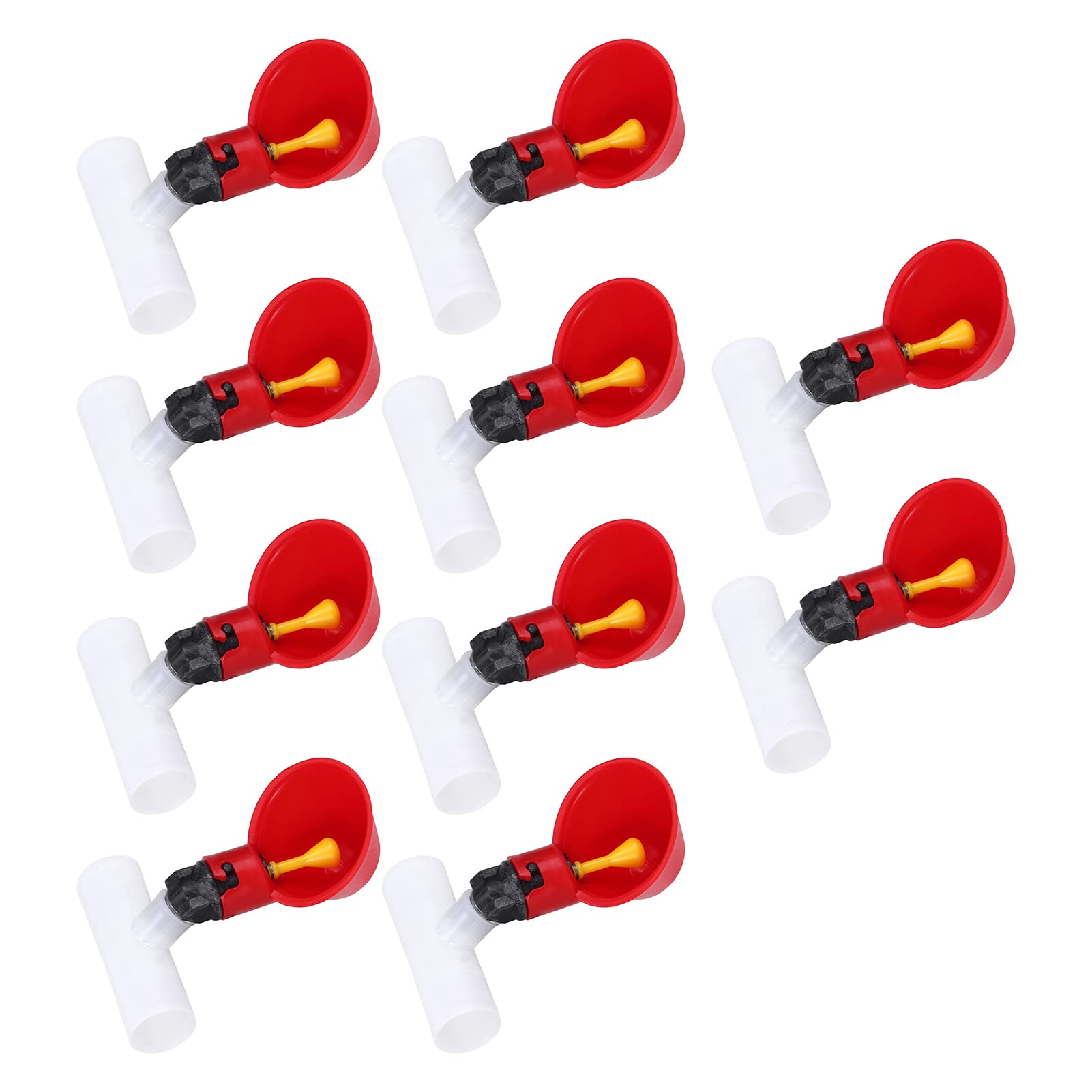 Chicken Drinking Cup, Automatic Plastic Poultry Drinker, Ideal for Chickens and Birds, Easy to Clean with Water-saving Design