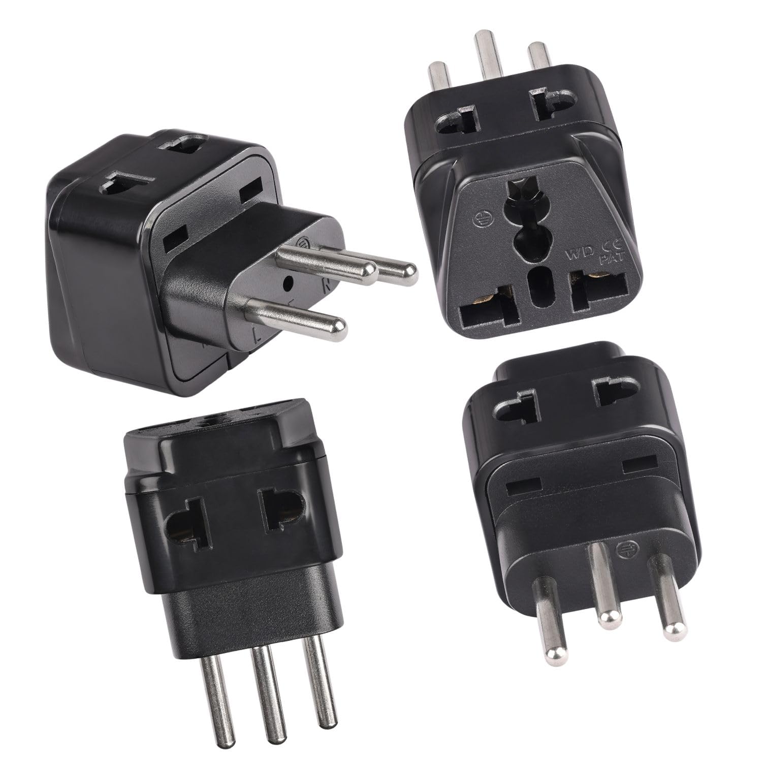 Orei Canada to India Converter Plug, USA, UK to India Adapter Plug - Type D Travel Adapter - 2 in 1 USA to India Adapter Plug - Beige - 2 Pack - CE - RoHS - 5 Years Warranty — Amazon image 11