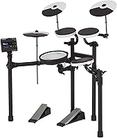 Roland TD-02KV V-Drums Electronic Drum Kit - Mesh Snare, Noise-Reducing, Bluetooth Expandable, Onboard Coach for Beginners