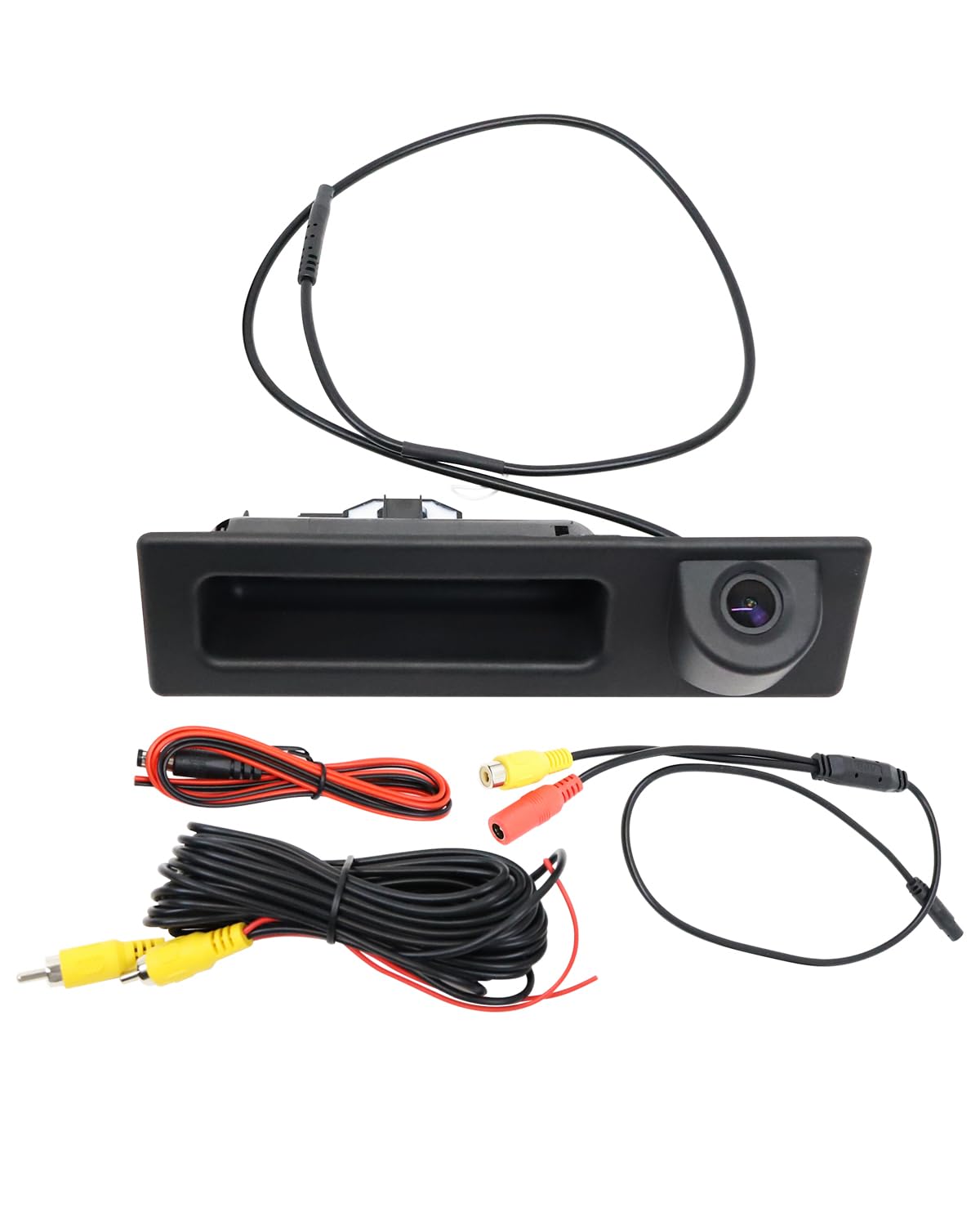 Maniglia del Bagagliaio dell'Interruttore della Porta Posteriore per BMW Serie 2 3 4 5 X3 M3 M4 F10 F30 F25 F22 F15 F32 F36 (Con Fotocamera), Nero
