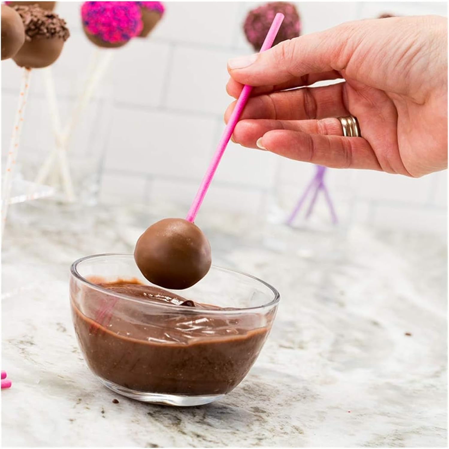 10 Packs Lollipop Sticks For Lollipops Cake Pop Accessories Candy Making Tools Desserts Stand Holder