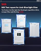 Vista 3 de ZOEGAA Protector de pantalla anti luz azul compatible con iPad Pro 11 (2022, 2021, 2020 y 2018), iPad Air de 5ª/4ª generación (10.9 pulgadas)