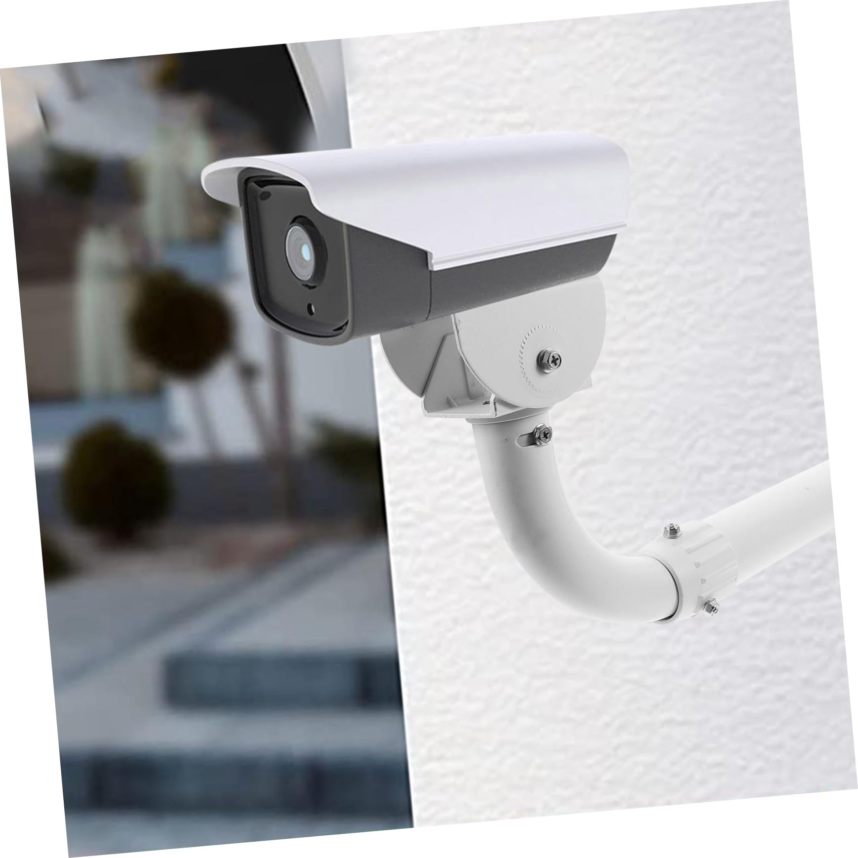 Support Mural pour Caméra de Sécurité Alliage Aluminium Réglable Tube Anti-enchevêtrement Support Robuste Jusqu