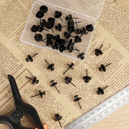 Danrong 40Pcs Double Headed Picture Hangers Nails For Hanging Pictures, Push Pins Wall Hooks, Thumb Tacks For Wall, Wall Hangers Without Nails,Decor Tacks For Home Office Hanging Tapestry Frame thumb #6