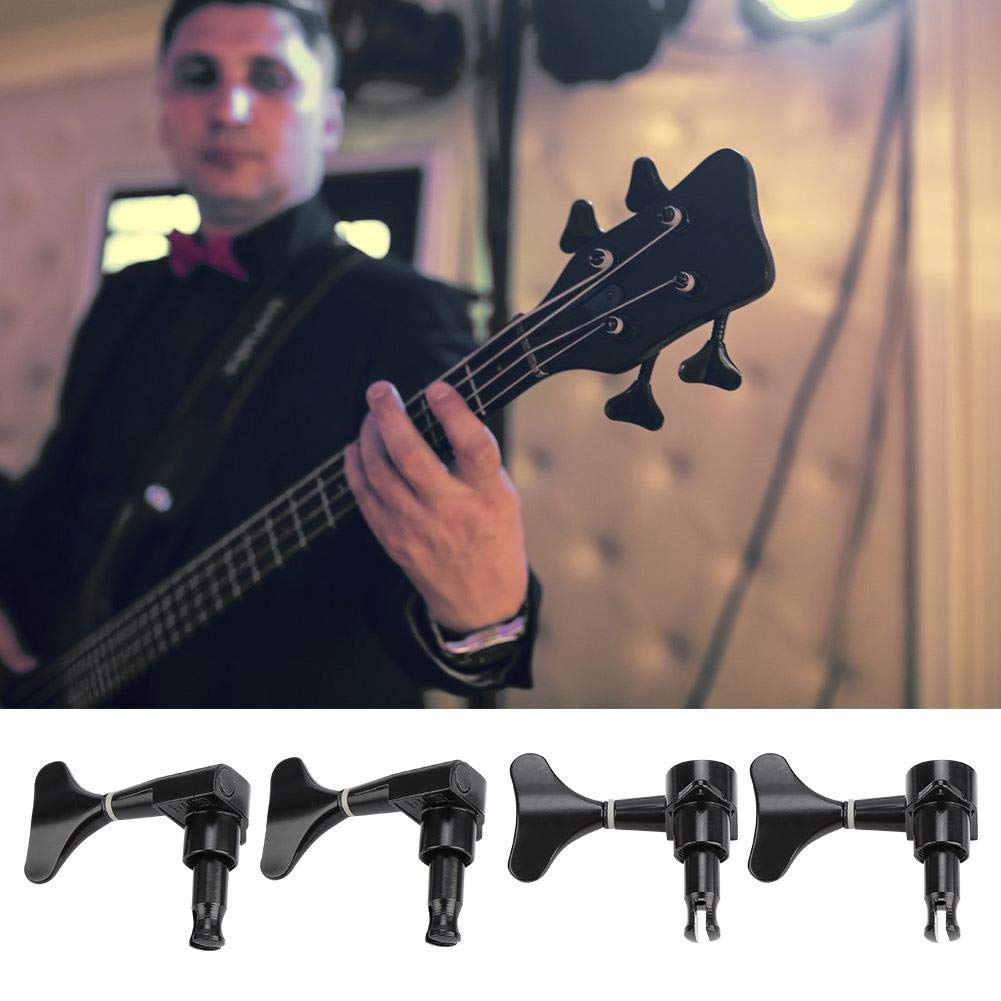 Clavija de Afinación para Guitarra Bajo, Diseño 2L2R Profesional, Botón Sellado Resistentes, Fácil Instalación, Ideal Profesionales y Aficionados