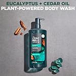 DOVE MEN + CARE Body Wash Eucalyptus + Cedar Oil to Rebuild Skin in the Shower with Plant-Based Cleansers and Moisturizers 26 oz - Image 3