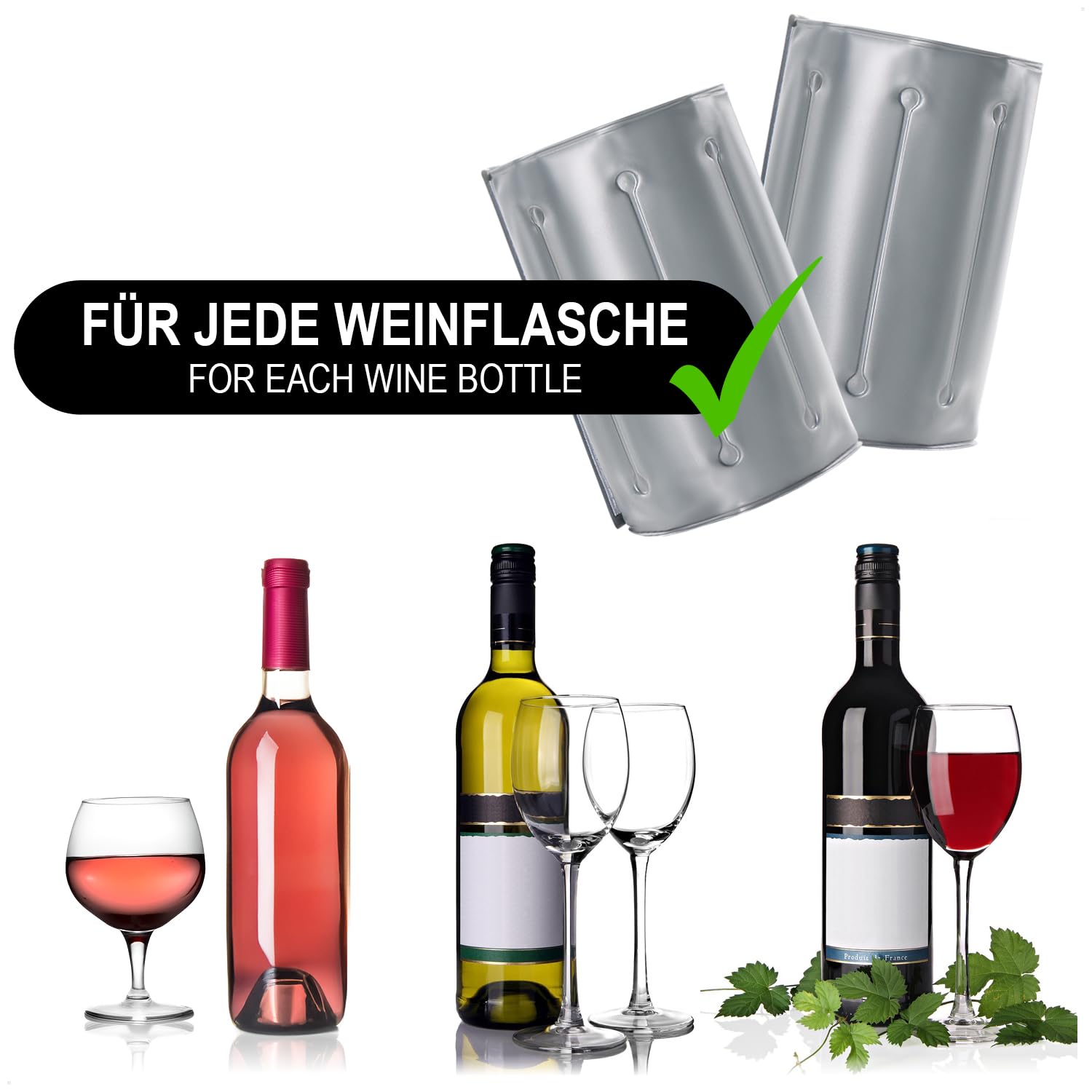 Garde Bouteille Au Frais Refroidisseur De Bouteille De Vin, Manchon De Refroidisseur De Vin Sac Refrigerant Bouteille