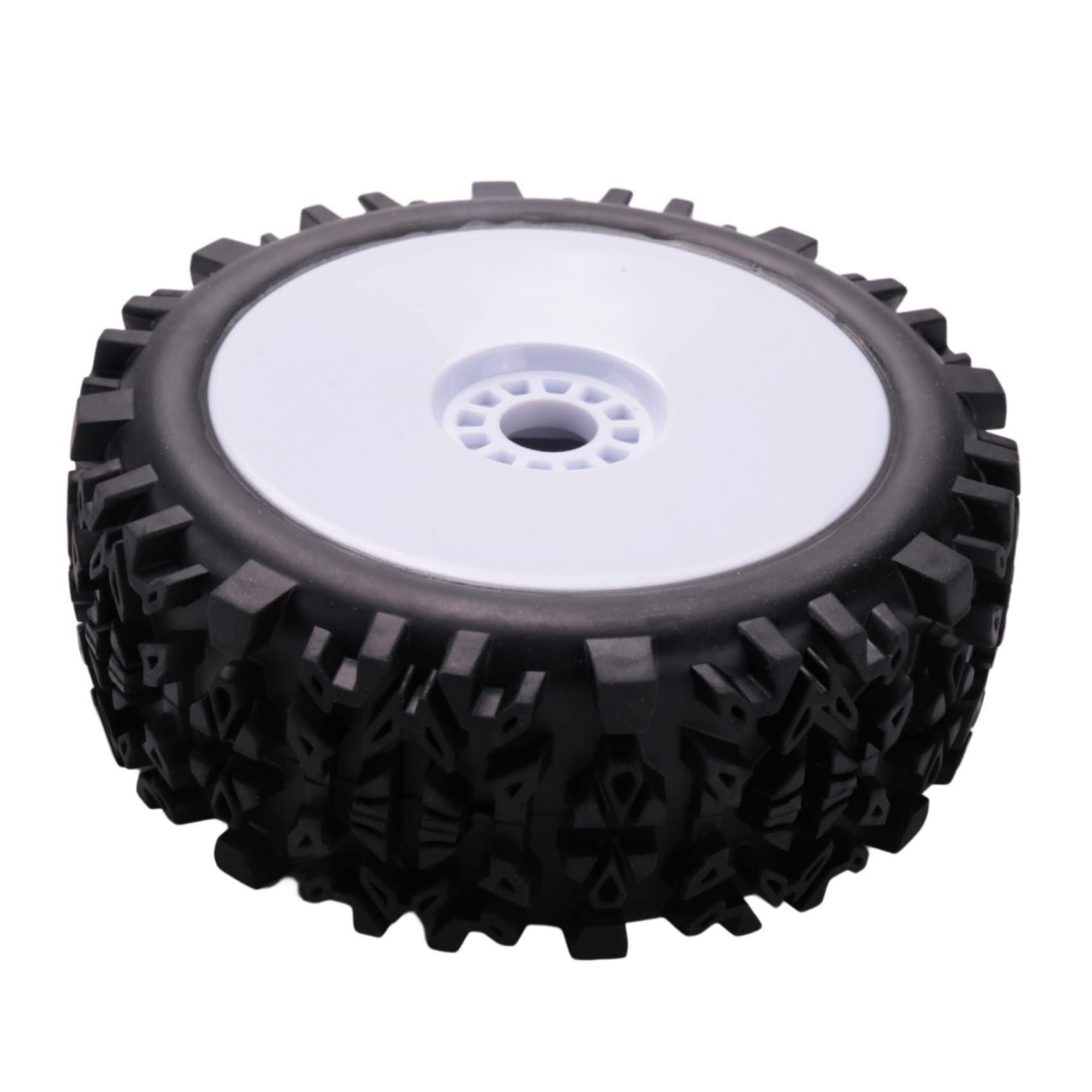 Amazon | 4 x 17mm ハブ ホイール リムと深歯タイヤ 1/8 オフロード RC