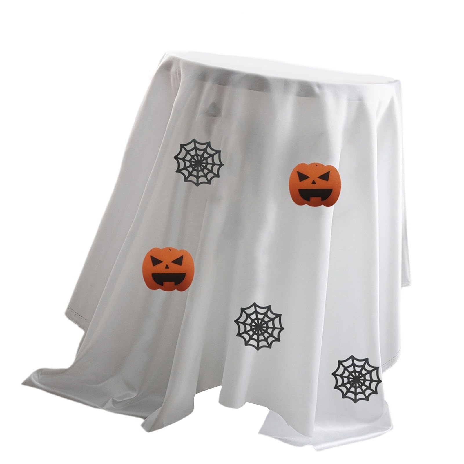 Tsophreniq Halloween Party Tablecloth with Halloween Face Pumpkins Bats Table Cloth Cover for Dining Tables Tablecloth