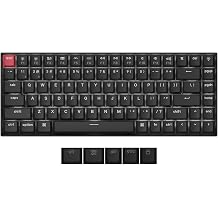 Keychron K2 QMK Wireless Mechanical Gaming Keyboard, 75% Layout with Super Red Switch, White LED Backlight Rechargeable Wired Bluetooth Professional Office Keyboard for Mac/Windows, Version 3